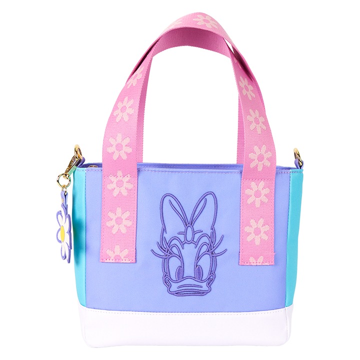 Daisy Duck 85th Anniversary Nylon Mini Tote Crossbody Bag
