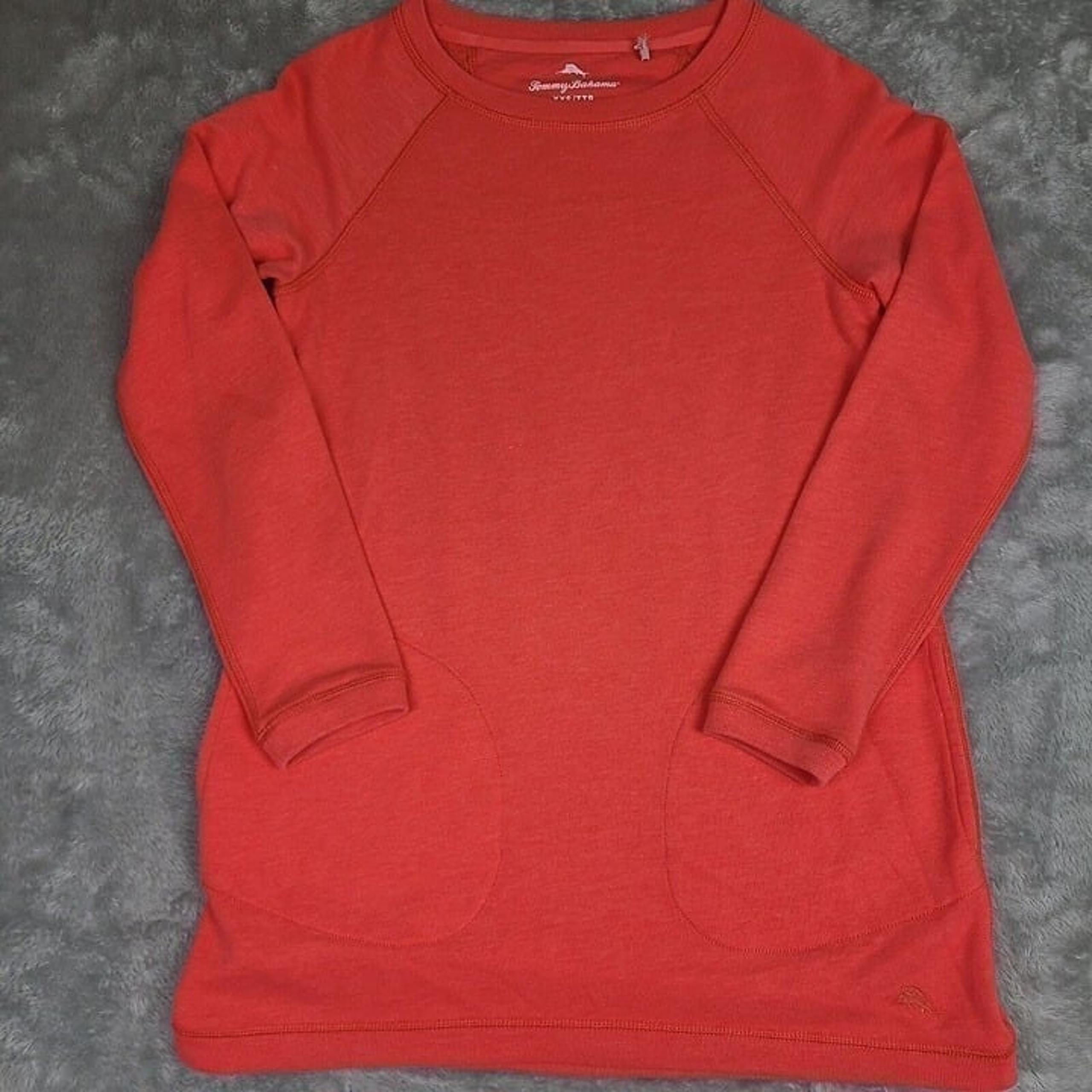 Tommy Bahama Coral Sun Fade Crew Sweatshirt -Womens sz XXS Pink