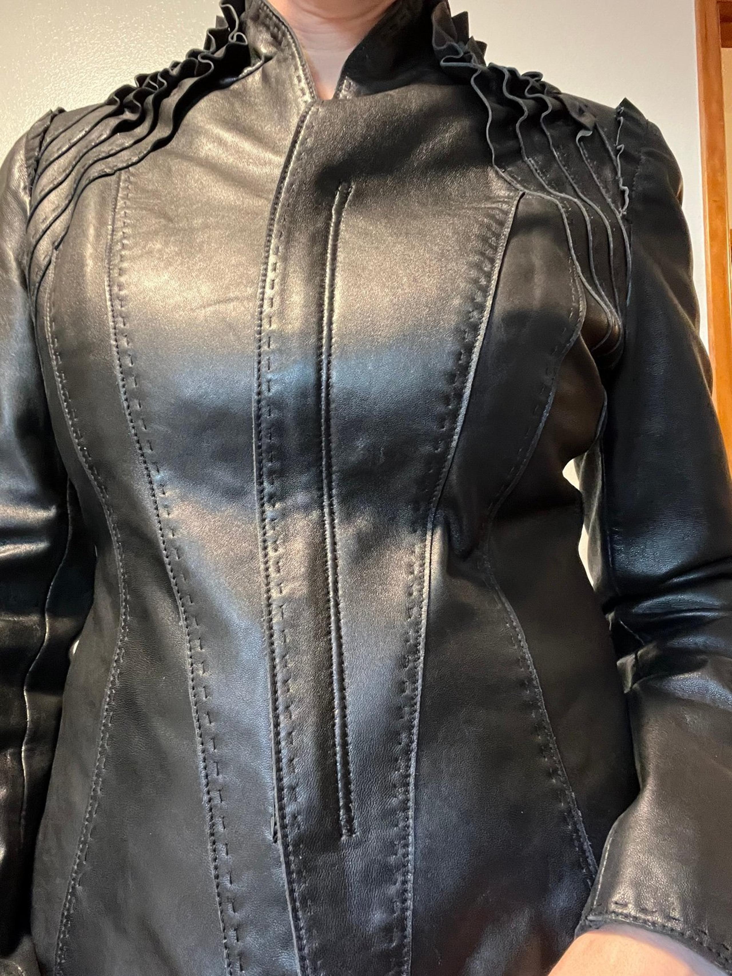 Tahari Women’s leather jacket rail, leather jacket, women’s sport coat, blazer