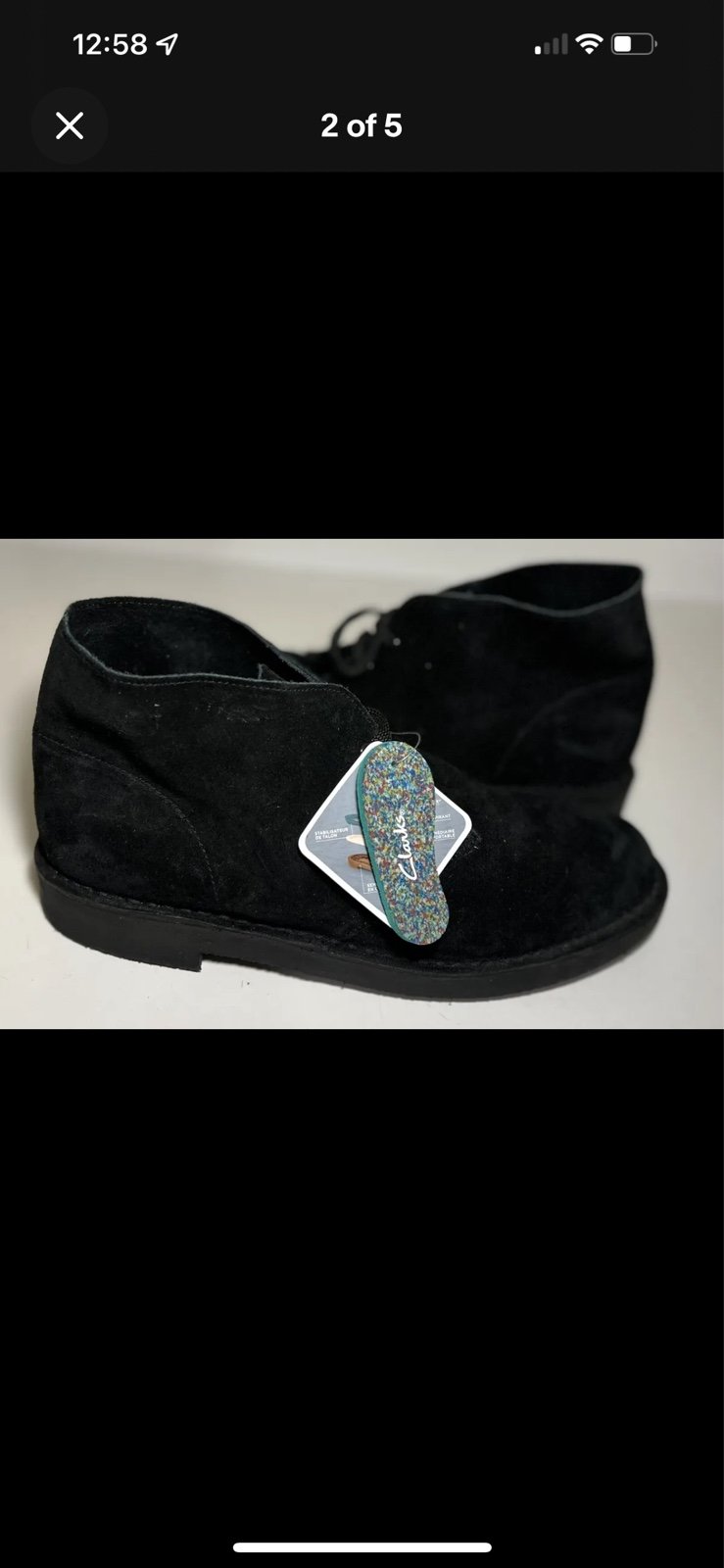 Clarks Bushacre 3 Chukka Boot Black Suede Ankle Boot.