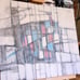 Abstract Mixed media painting