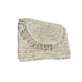 J Crew Purse Women’s Paper Straw Clutch Cotton/Linen Lining Crossbody Gold Chain