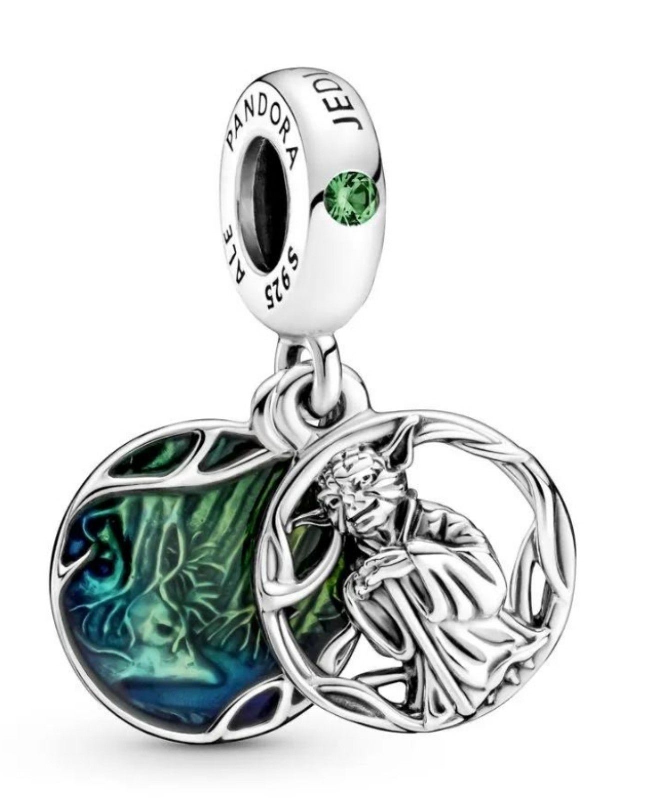 New Pandora Star Wars Yoda Dangle silver Charm for jewelry bracelet