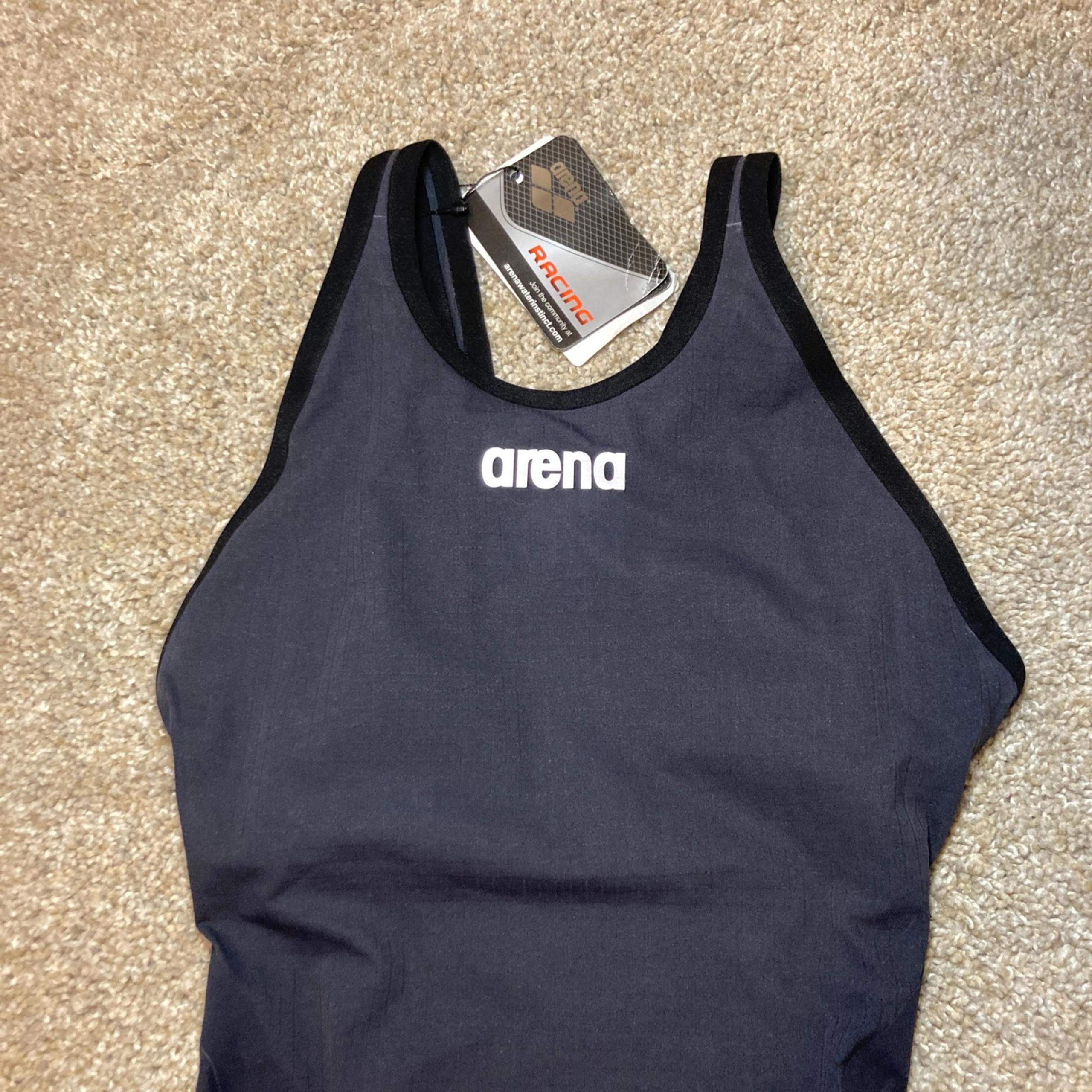 NWT Powerskin Carbon Flex Racing Suit Competition Open Back Black 28 (US) - Arena