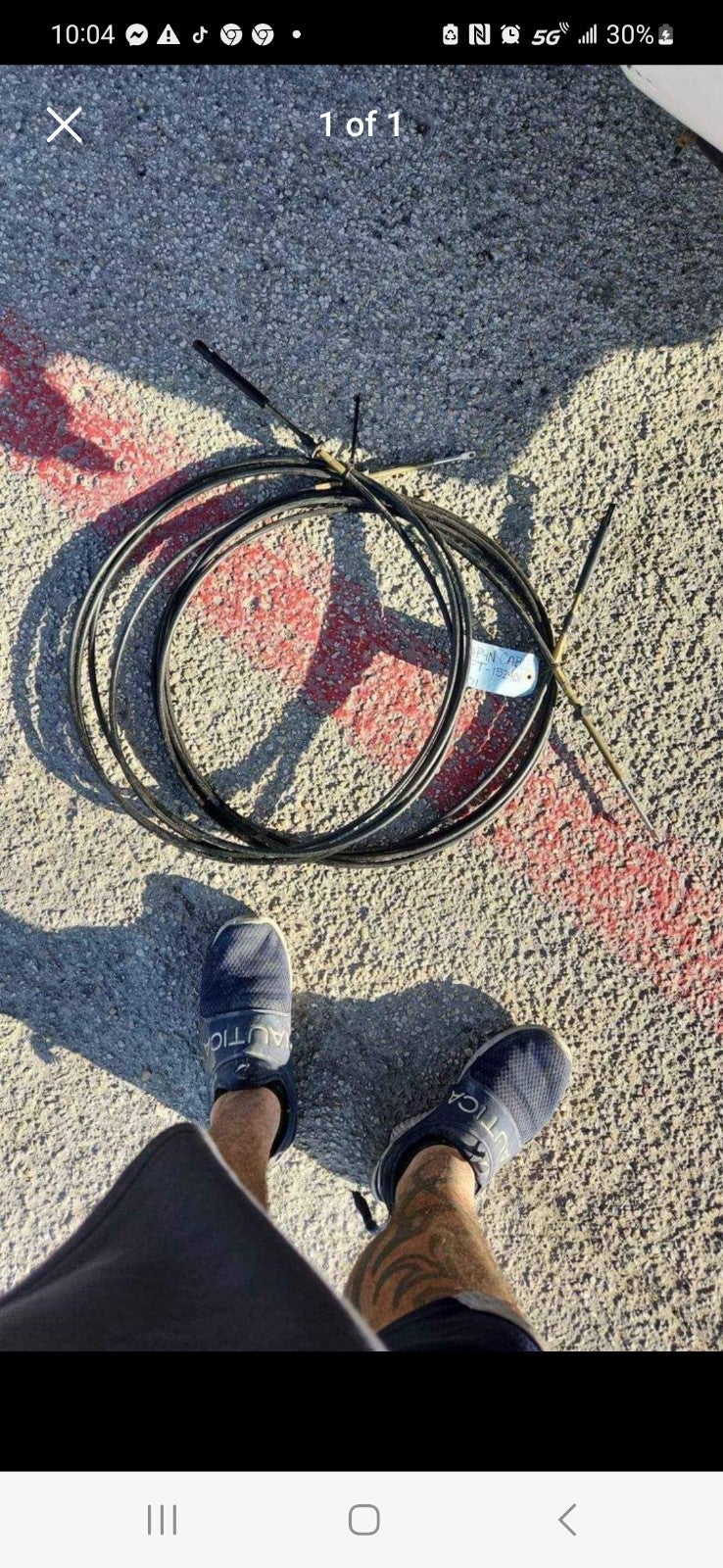 Boat throttle cables