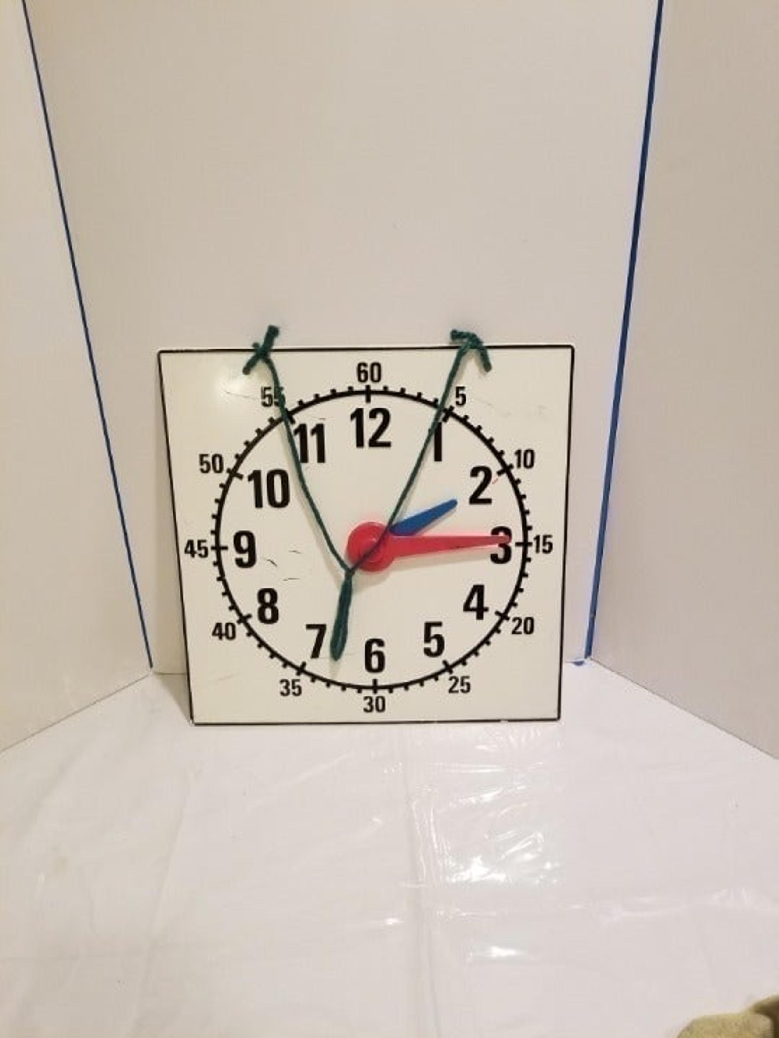 Telling Time Learning White Board Clock