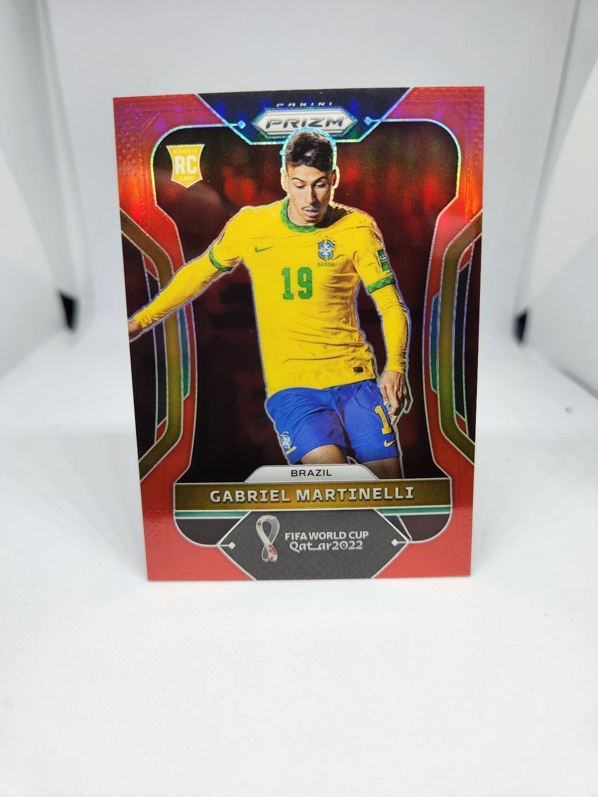 Prizm Soccer World Cup Gabriel Martinelli Rookie Red /399