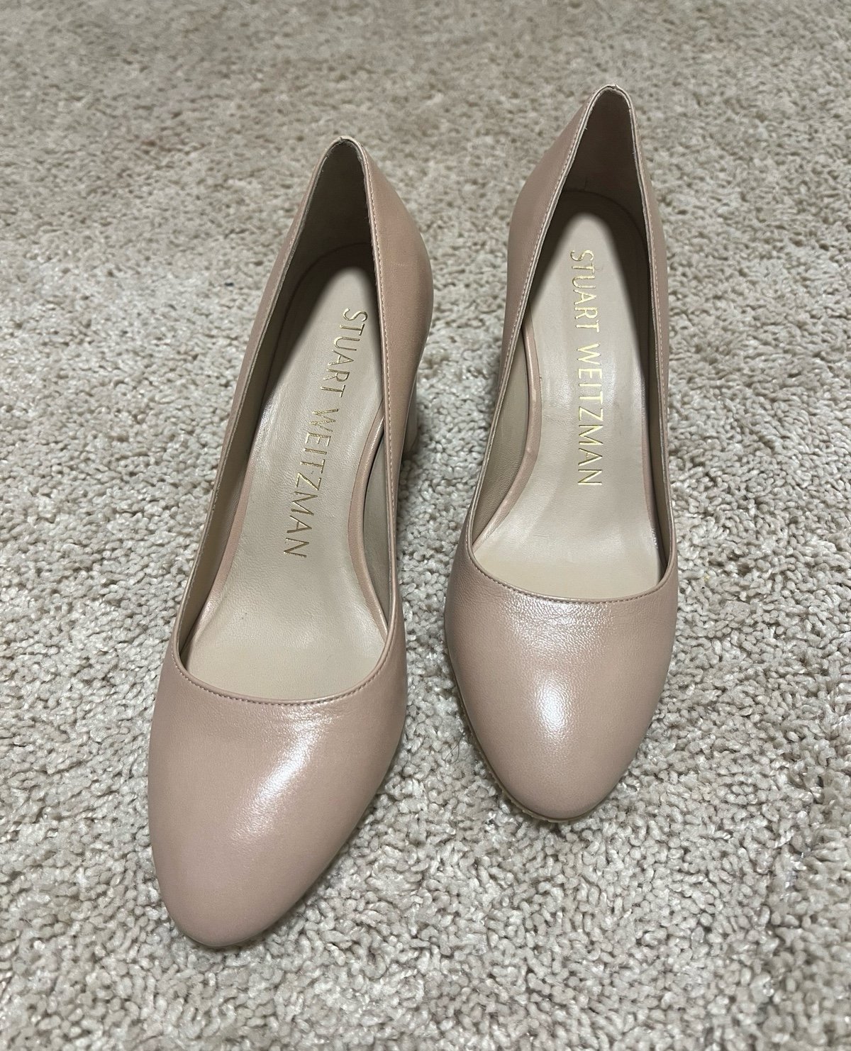 Stuart Weitzman vida leather heel