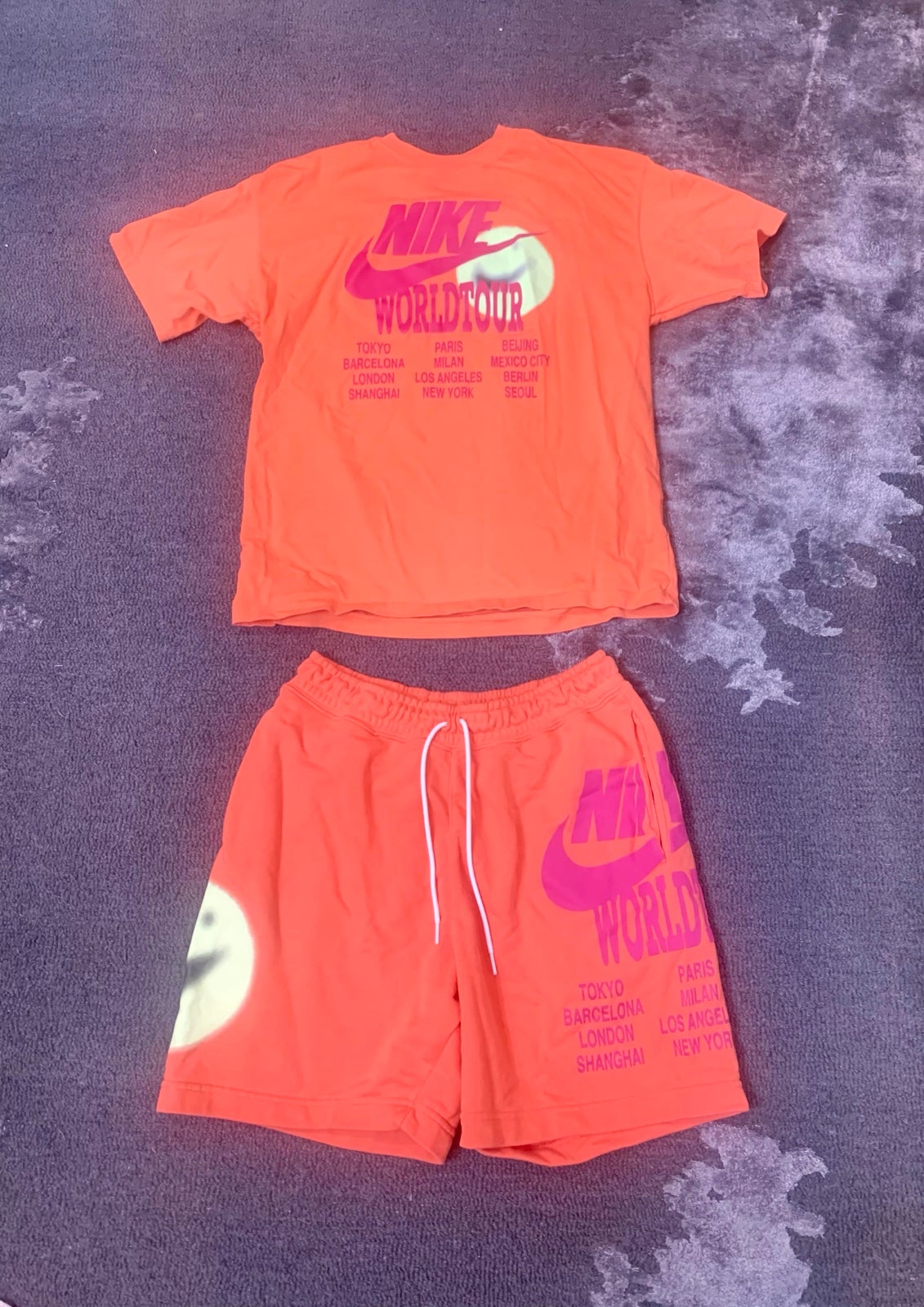 Nike world tour shorts set