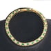 2ct Green Emerald Womens 14K Gold Gemstone & Diamond Tennis Bracelet Silver 7