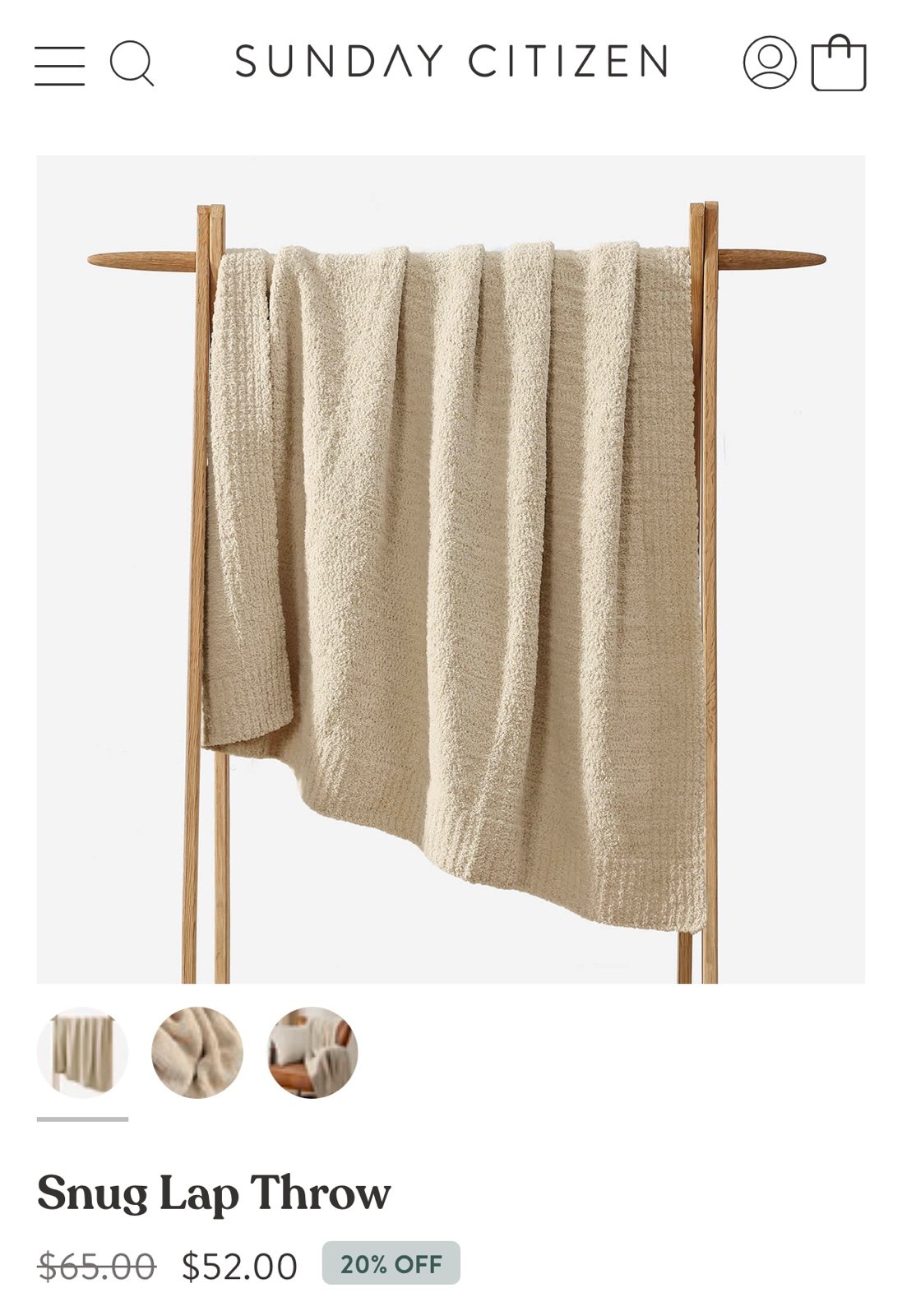 Sunday Citizen Snug Throw