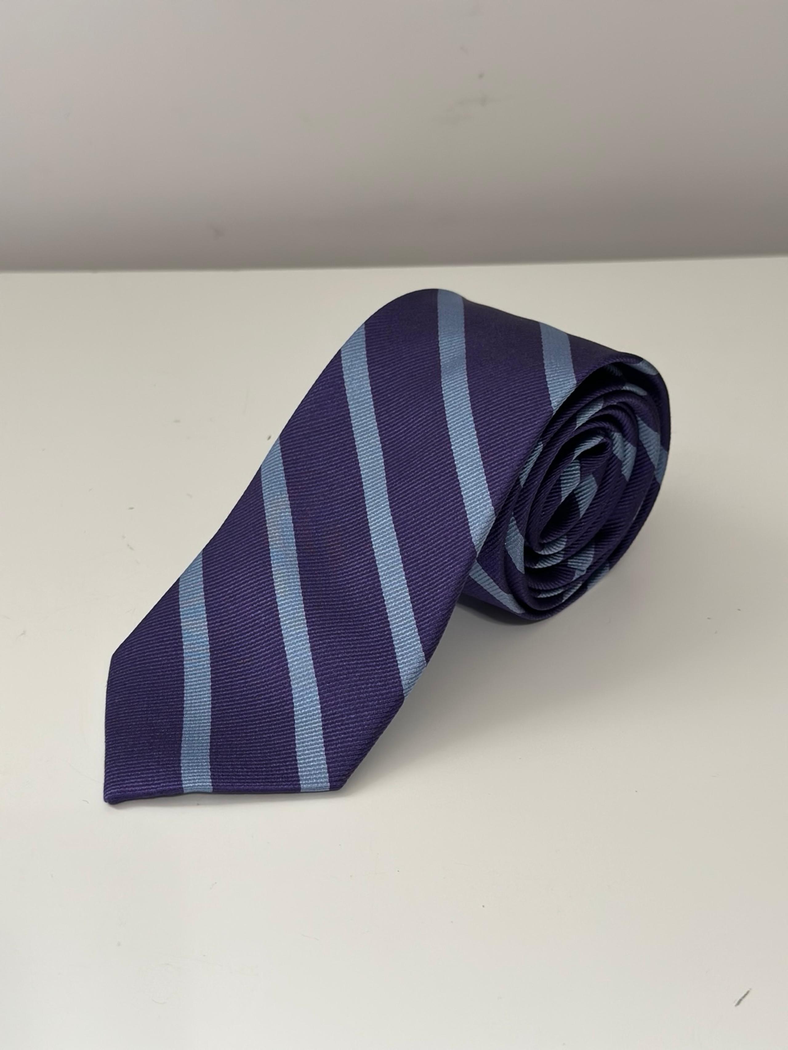 J.Crew The Narrow Tie Men’s Repp Elegant Purple Striped