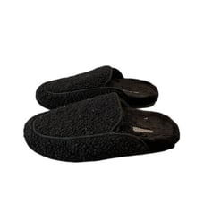 Vince Black Caressa Faux Fur Slipper Mules Women’s Size 6.5