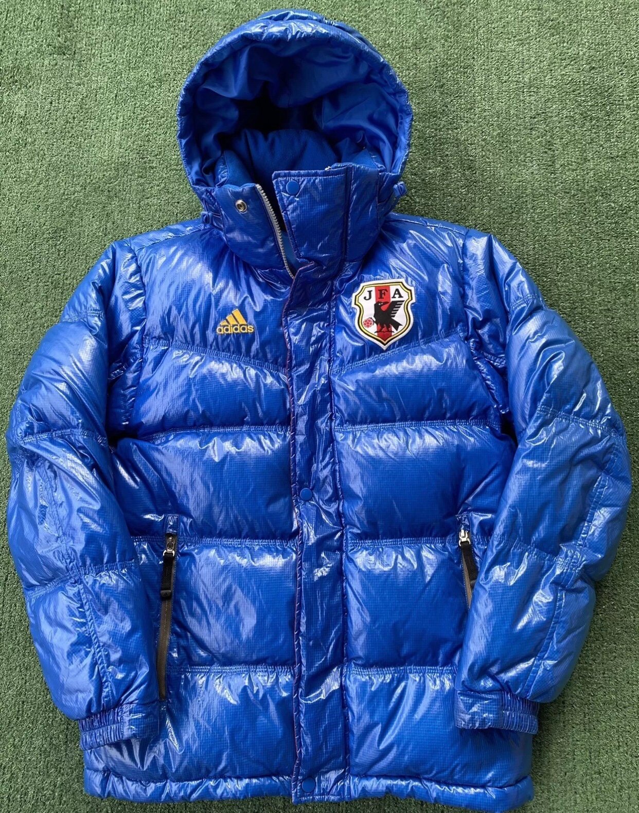 Adidas JFA Japan Soccer Football Futbul Glossy Down Puffer Jacket Men’s Small