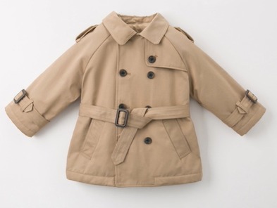 Dusted boy's trench coat for baby