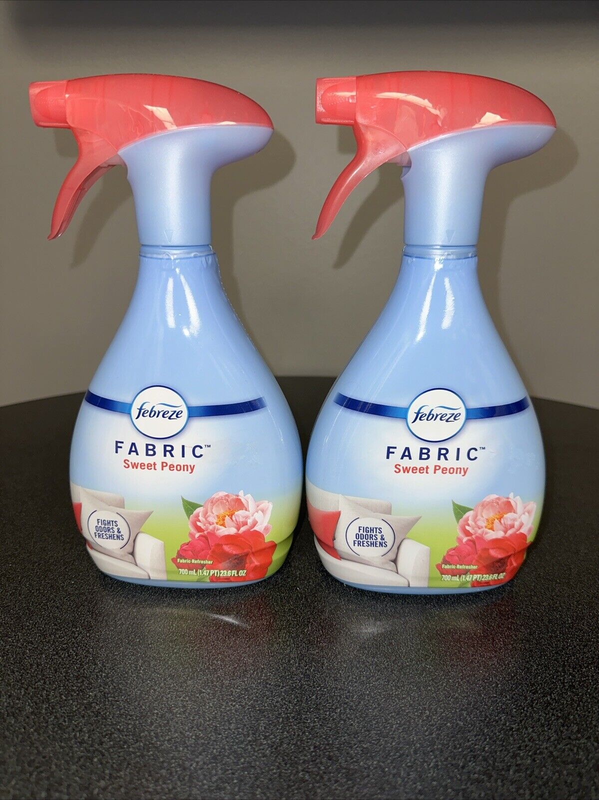 LOT OF 2-Febreze Fabric Refresher 23.6oz SWEET PEONY Limited Edition Spray