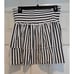 Duffield Lane Nancy Navy Stripe Smocked Waist Tiered Ruffle Skirt Women's Small