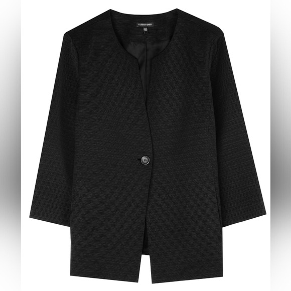 EILEEN FISHER Variegated Sheen Jacket Blazer size L
