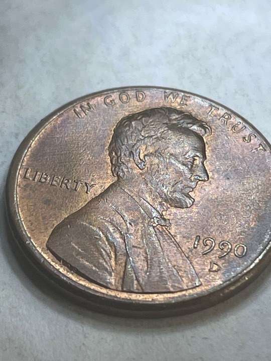1990 Wide AM Doubled Observe RARE PENNY ERROR