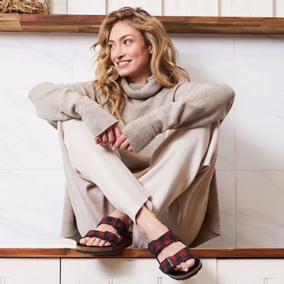 Birkenstock Arizona Shearling Sandals in Black