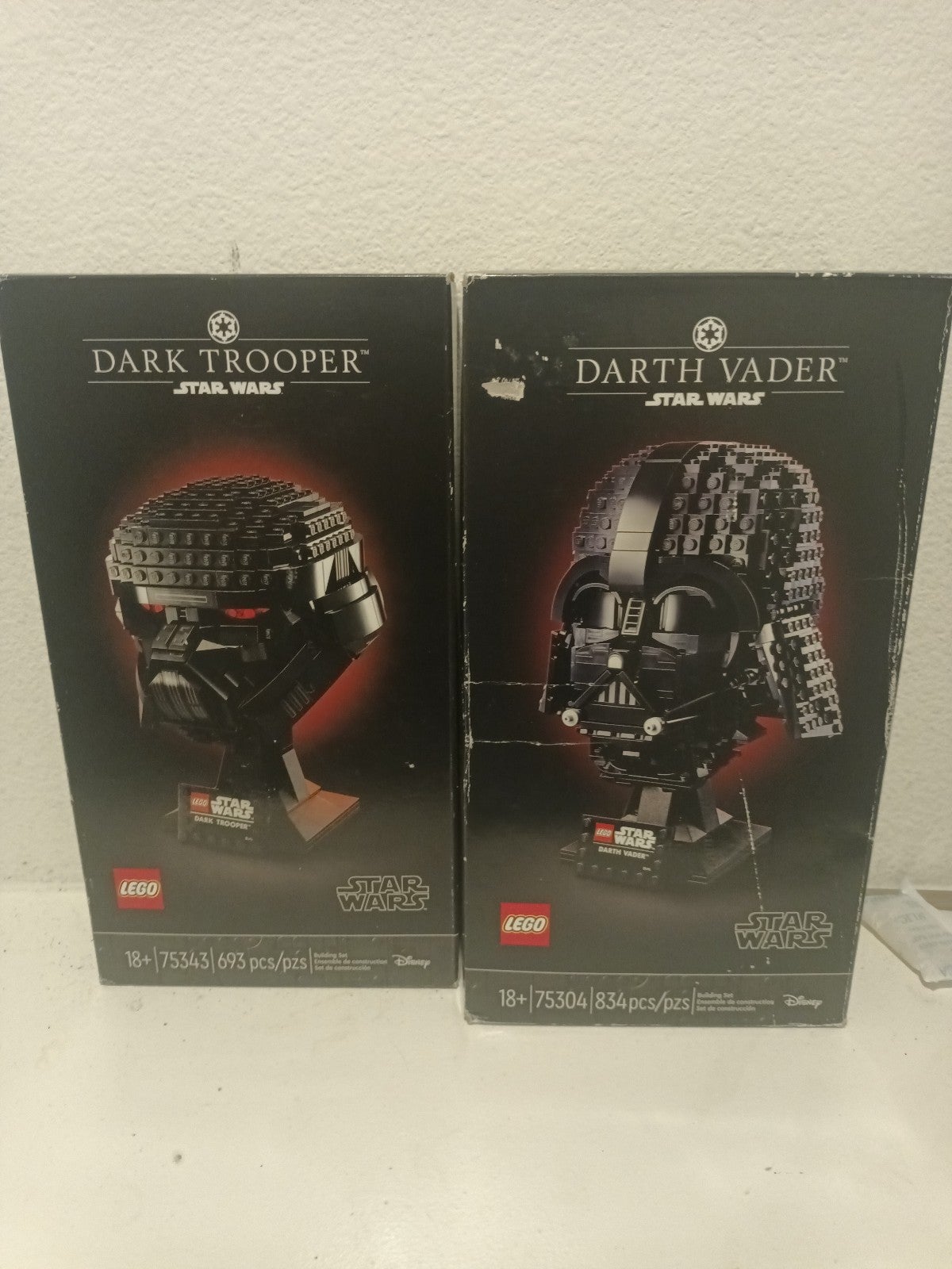 2 pcs of Lego star wars darth trooper & darth Vader