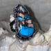 Copper Turquoise Natural Gemstone vintage statement ring 8.5 - 9