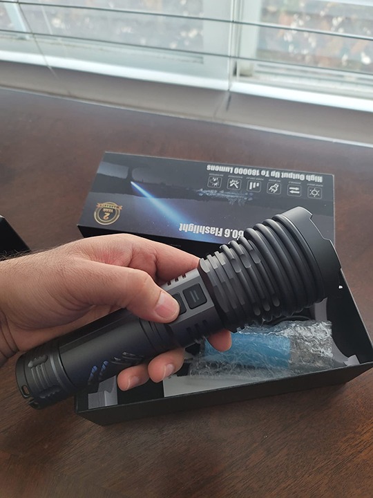NEW Powerful Waterproof Handheld Rechargeable Flashlights with Zoomable 6 Modes
