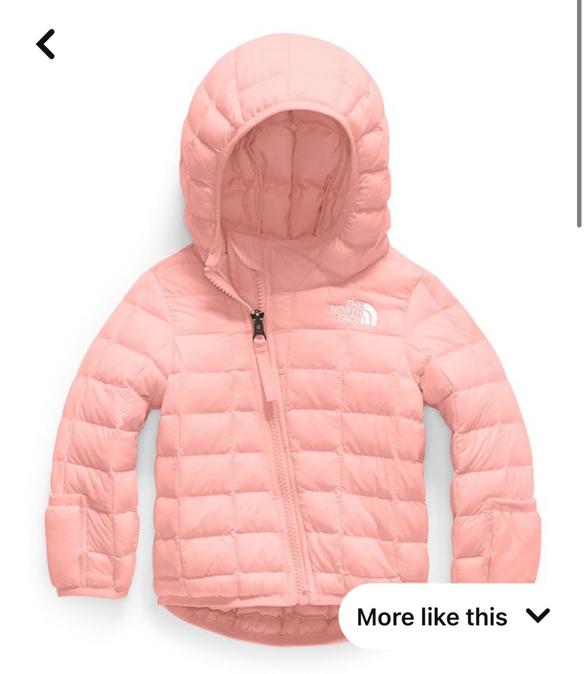 North Face Light Pink Thermoball Jacket