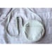 Baggu Off White Circle Leather Crossbody Purse Bag