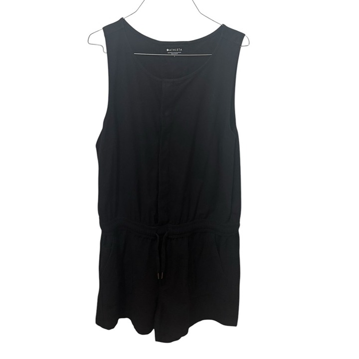 Athleta Black Farallon Romper Size Large
