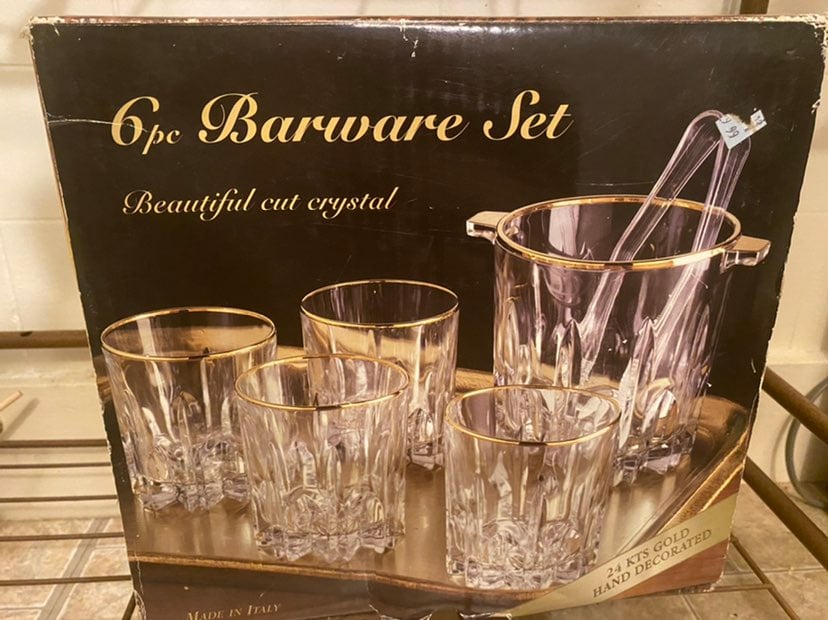 6 pc barware set