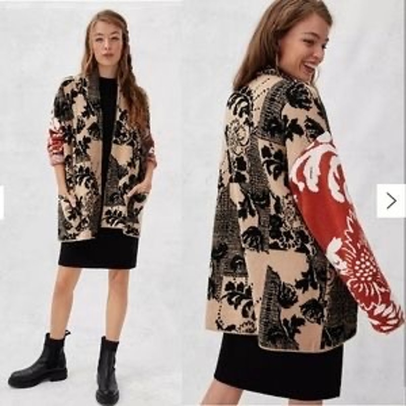 Anthropologie LOLA COCOON JACKET Sweater Swing Cardigan