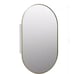 Nia 22 in. W x 38 in. H Satin Brass Recessed Medicine Cabinet with Mirror