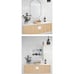 Nia 22 in. W x 38 in. H Satin Brass Recessed Medicine Cabinet with Mirror