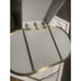 Nia 22 in. W x 38 in. H Satin Brass Recessed Medicine Cabinet with Mirror
