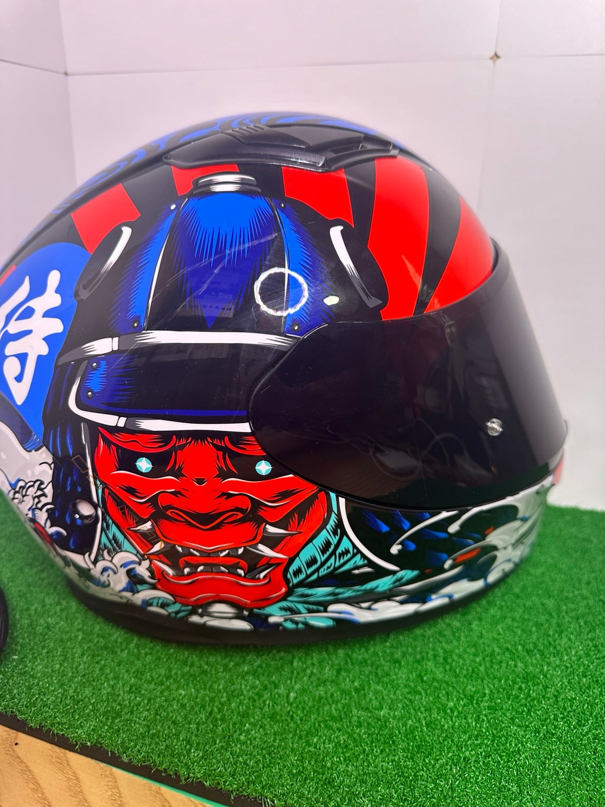 HAX Obsidian Full Face Dual Visor Adult Motorcycle Helmet