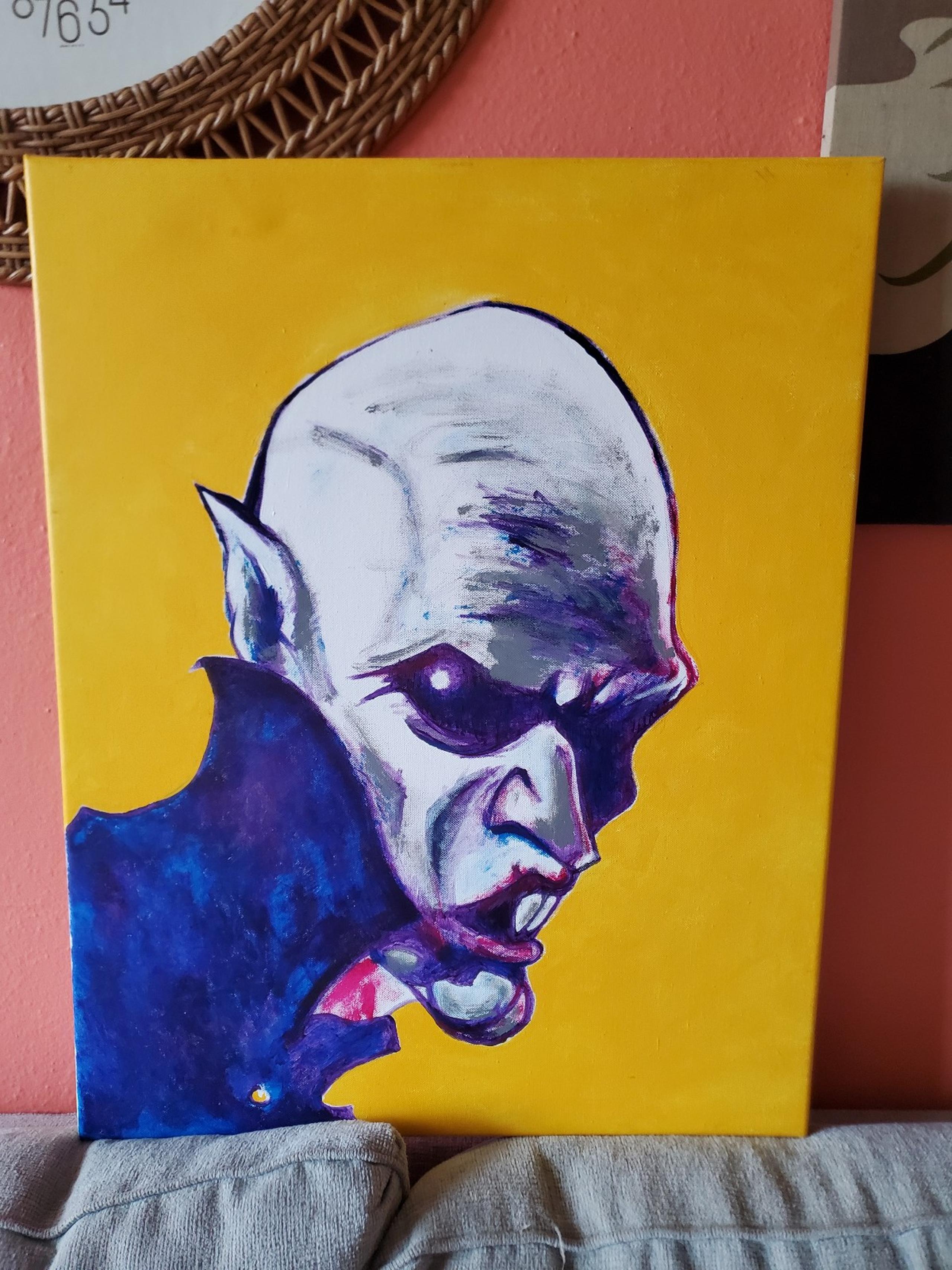 Large nosferatu painting