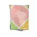 SEARS vintage Bloomin' Patch QUEEN Fitted Sheet NOS Cottagecore pink blue green
