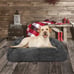 Large Dog Bed, Gray, 36 x 27