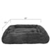 Large Dog Bed, Gray, 36 x 27