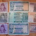 Collection of antique foreign bills