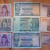 Collection of antique foreign bills