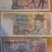 Collection of antique foreign bills