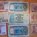 Collection of antique foreign bills