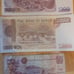 Collection of antique foreign bills