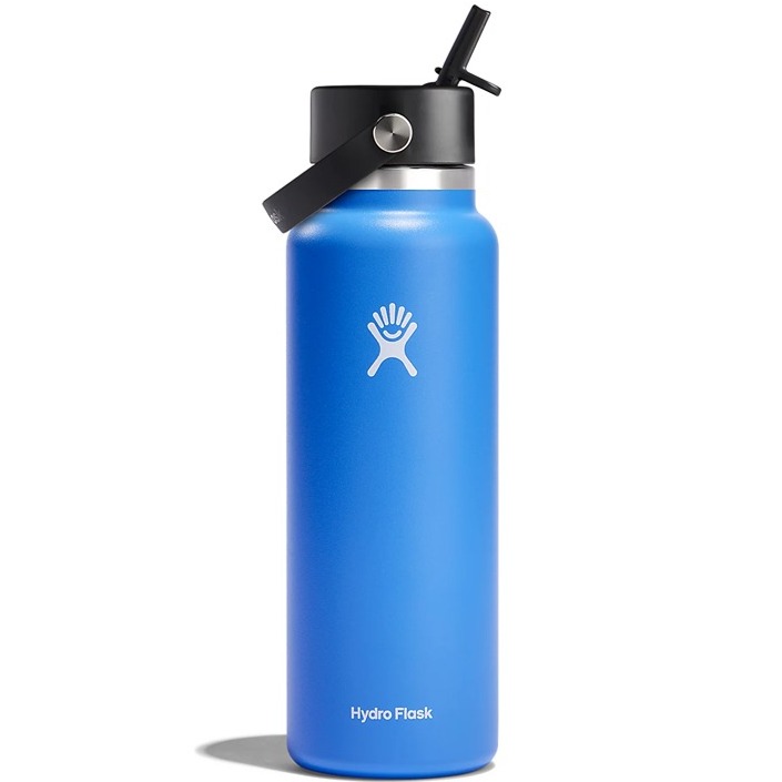 Hydro Flask 40 OZ Wide Mouth Water Bottle, Color: Cascade