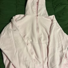SKIMS Cotton Fleece Zip Up Hoodie Cherry Blossom Size 4X Zip Up Sweatshirt