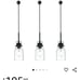 3 Track Lighting Pendants H Type Track Mount
