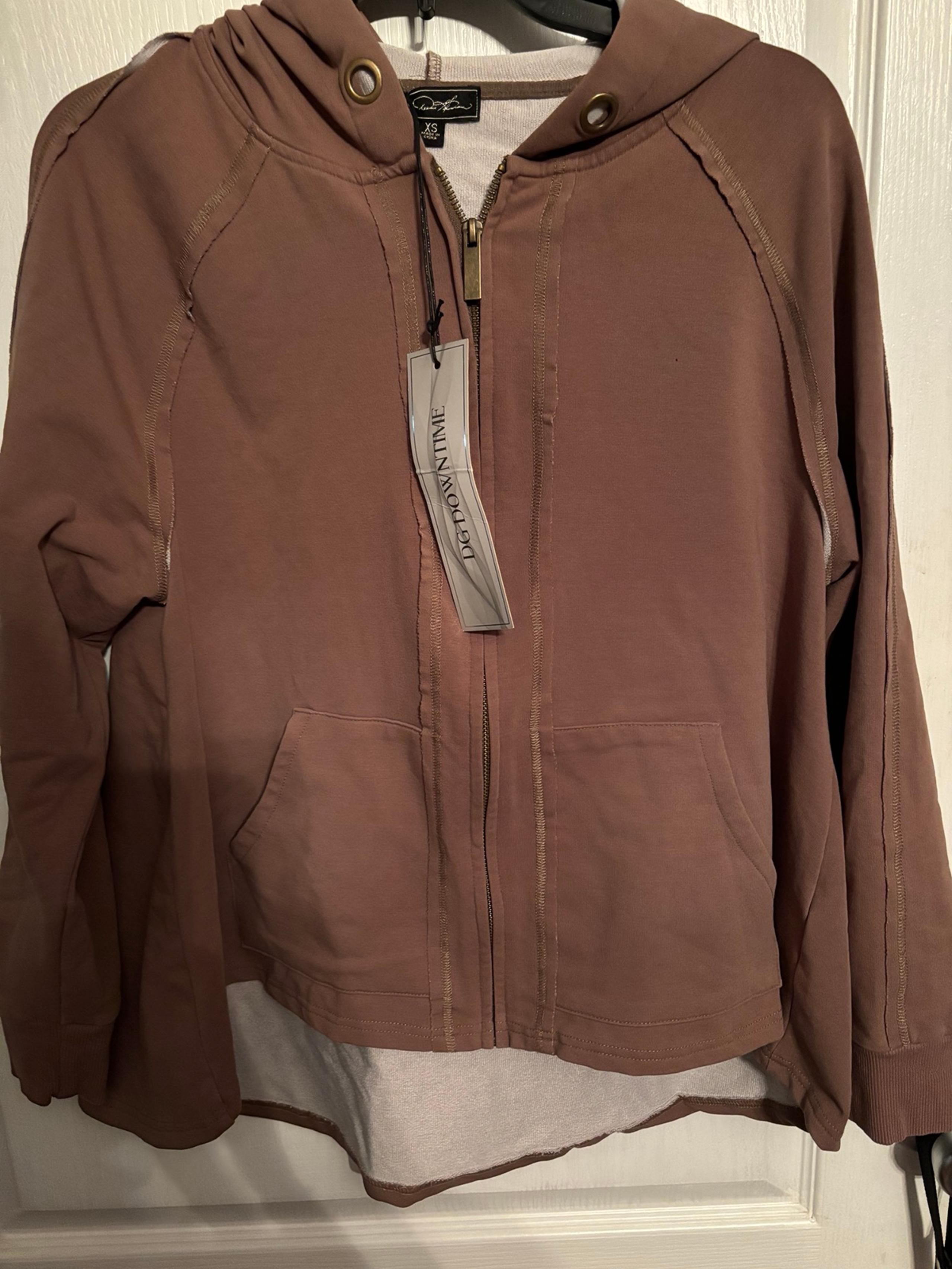 DG2 Downtime by Diane Gilman Women’s XS Zip Up Hoodie NEW WITH TAGS
