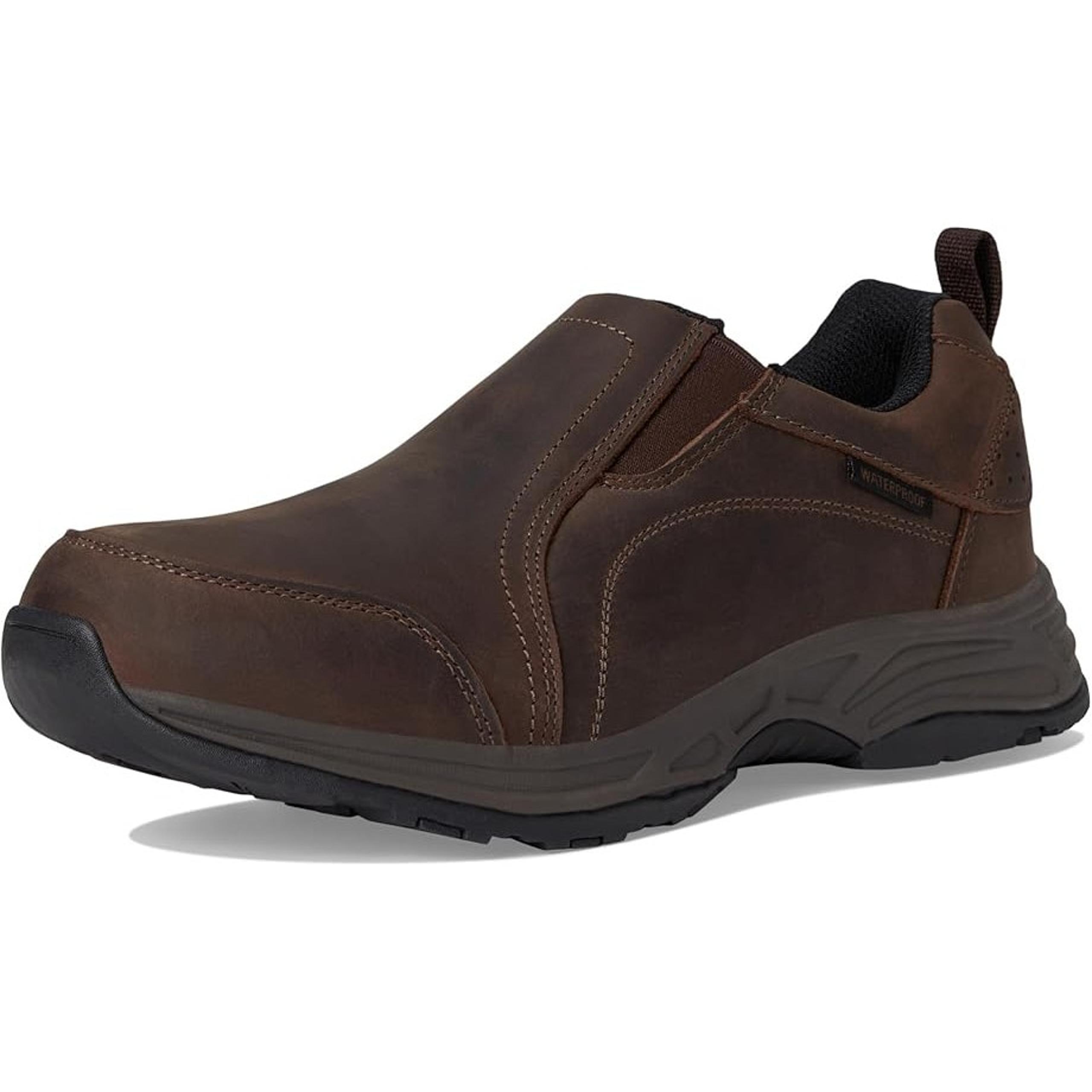 Propet Mens Cash North Boots US 15 XXWIDE Brown Leather NIB
